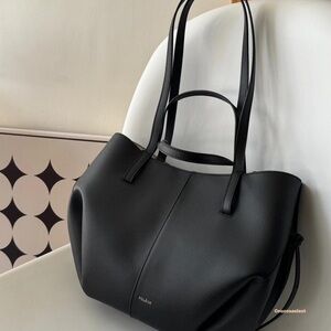 Polene Elegant Black Mini Tote Bag